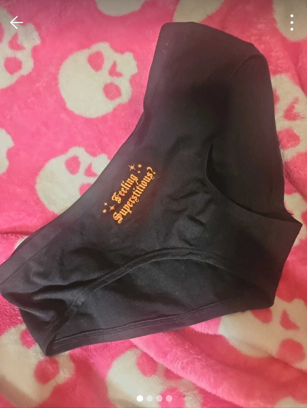 Nwt large Victoria's secret hipster halloween feeling superstitious panty